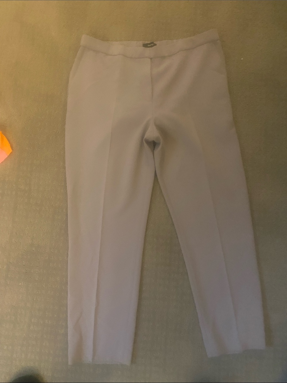 Theory Gray Ankle Cropped Dress Pants